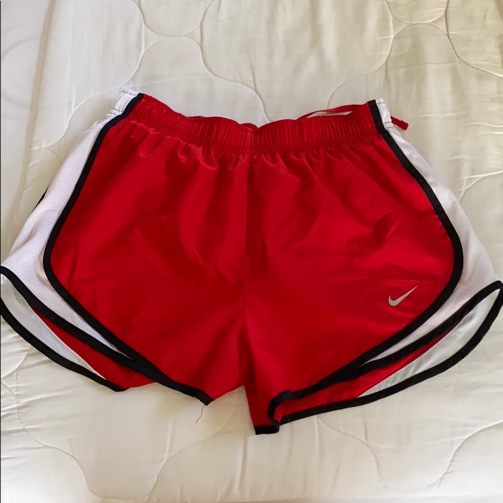 Red Nike running shorts - brand new without tags